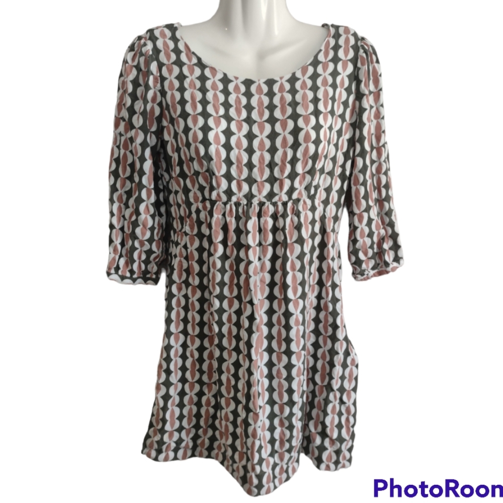 Boden Knit Babydoll Top sz 10 Viscose
